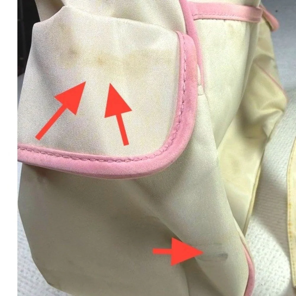 Disney Winnie‎ the Pooh Diaper Bag Baby Cream Pink Embroidered Kidcore Y2K Large